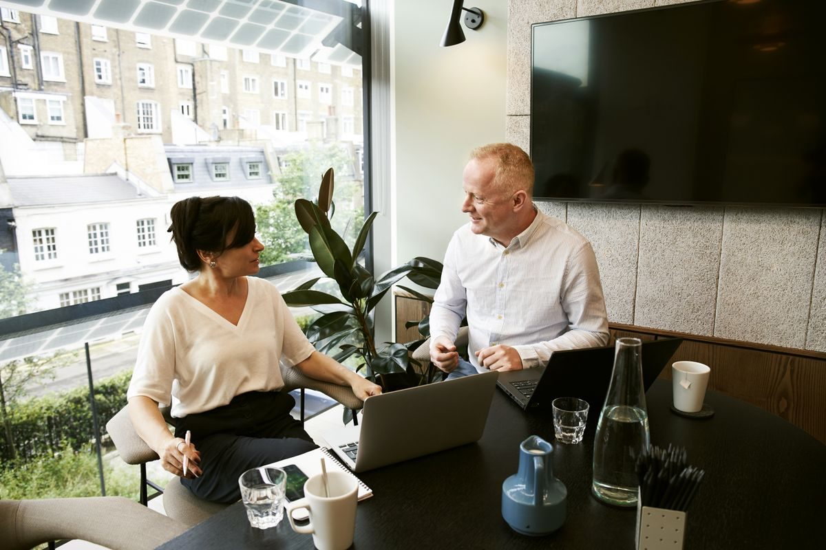 Strategy session with a client